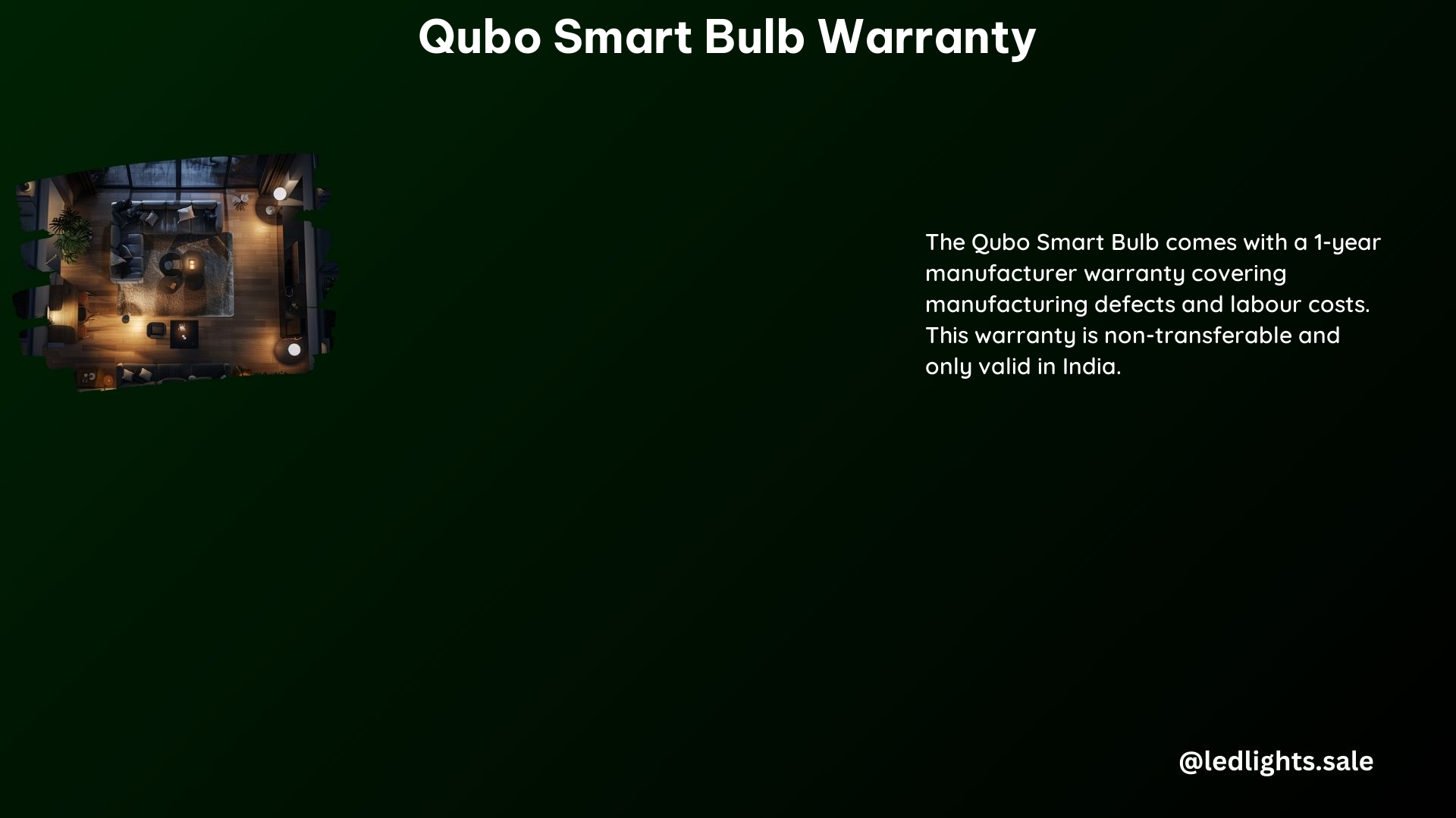 Qubo Smart Bulb Warranty