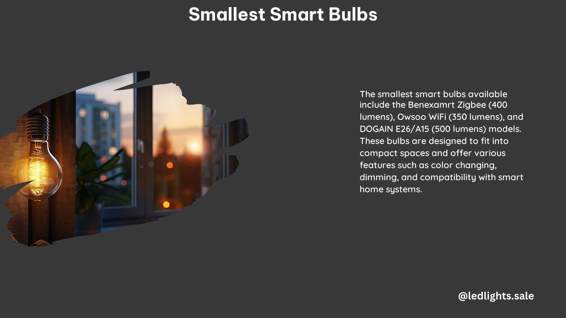 Smallest Smart Bulbs