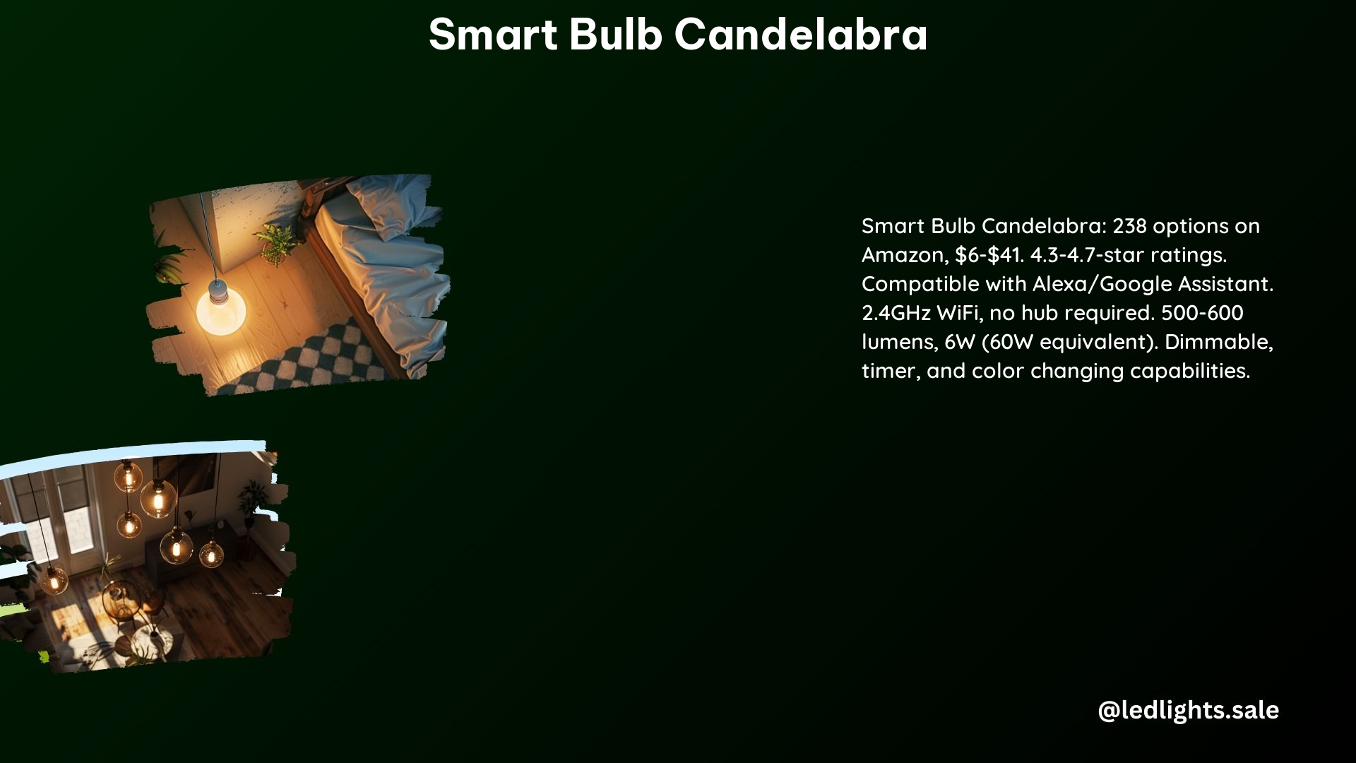 Smart Bulb Candelabra