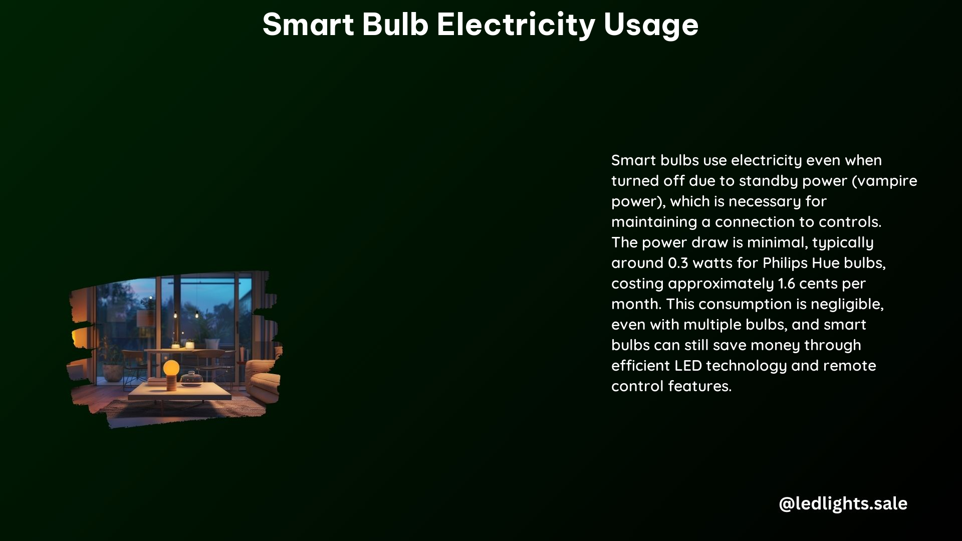 Smart Bulb Electricity Usage