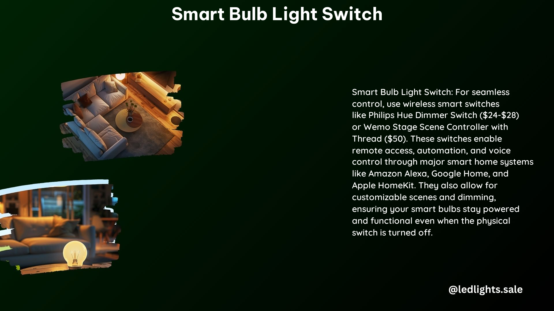 Smart Bulb Light Switch