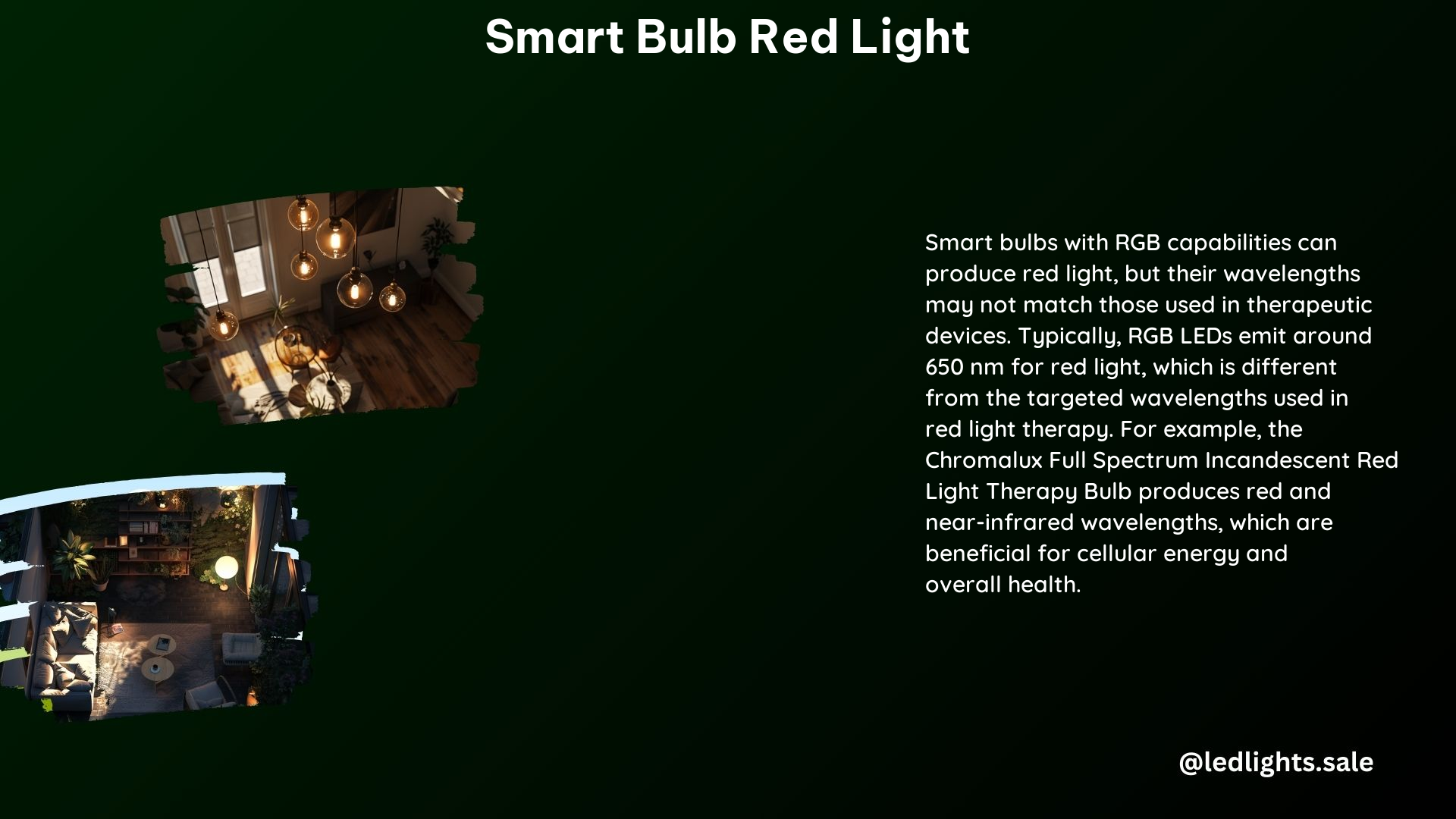 Smart Bulb Red Light