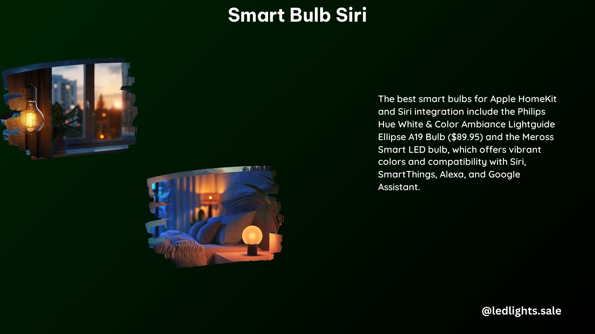 Smart Bulb Siri