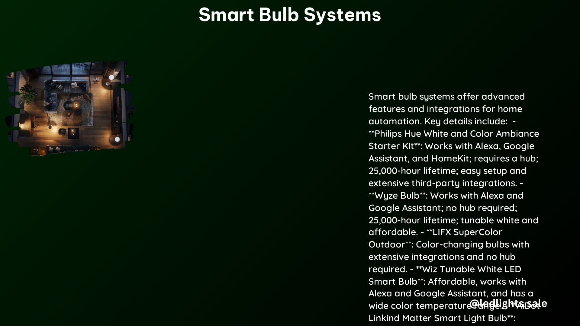 Smart Bulb Systems