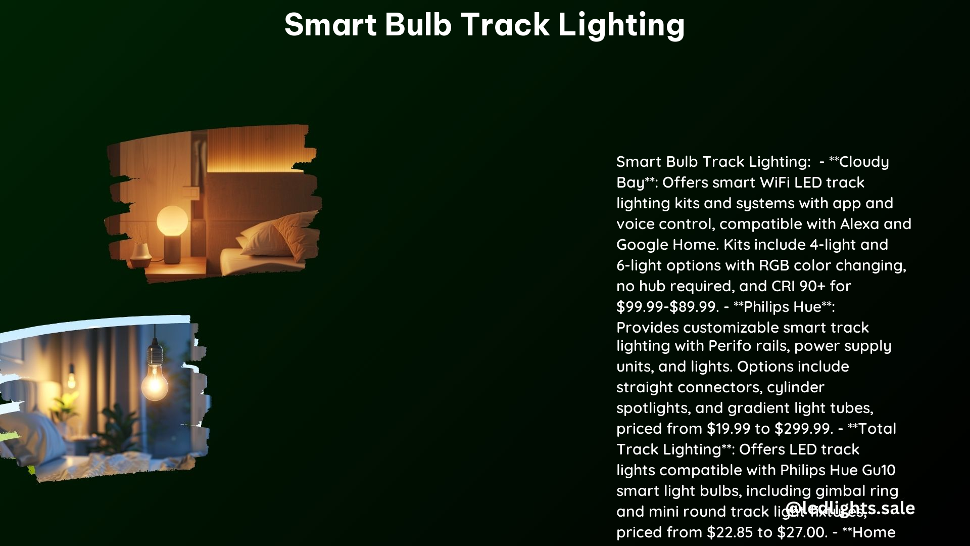 Smart Bulb Track Lighting