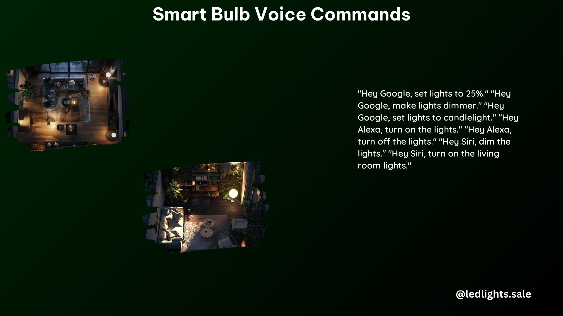 Smart Bulb Voice Commands