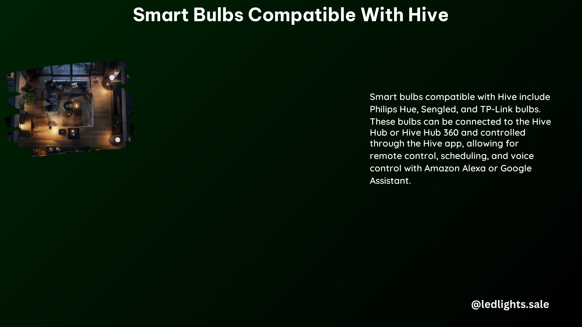 Smart Bulbs Compatible With Hive