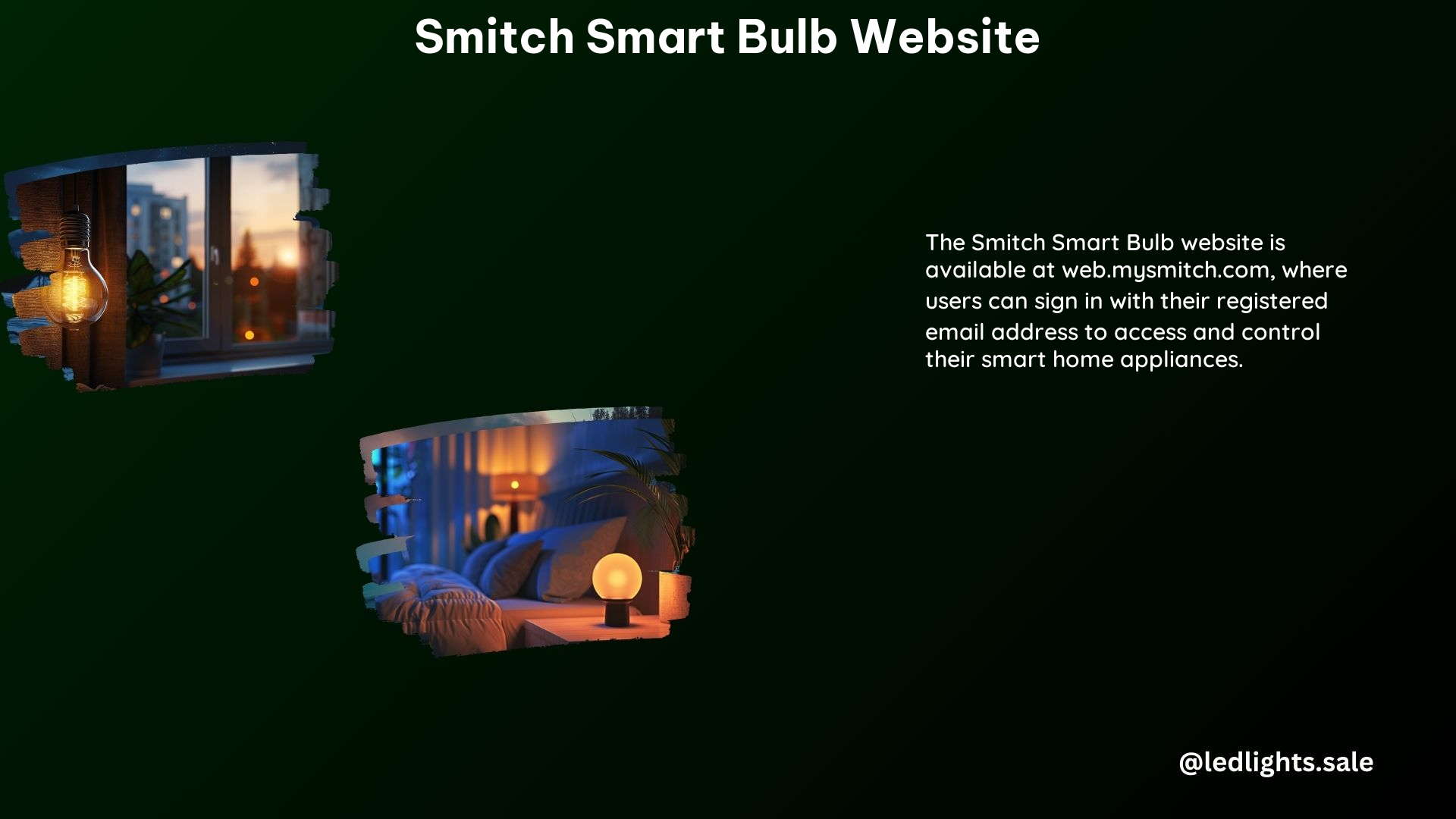 Smitch Smart Bulb Website