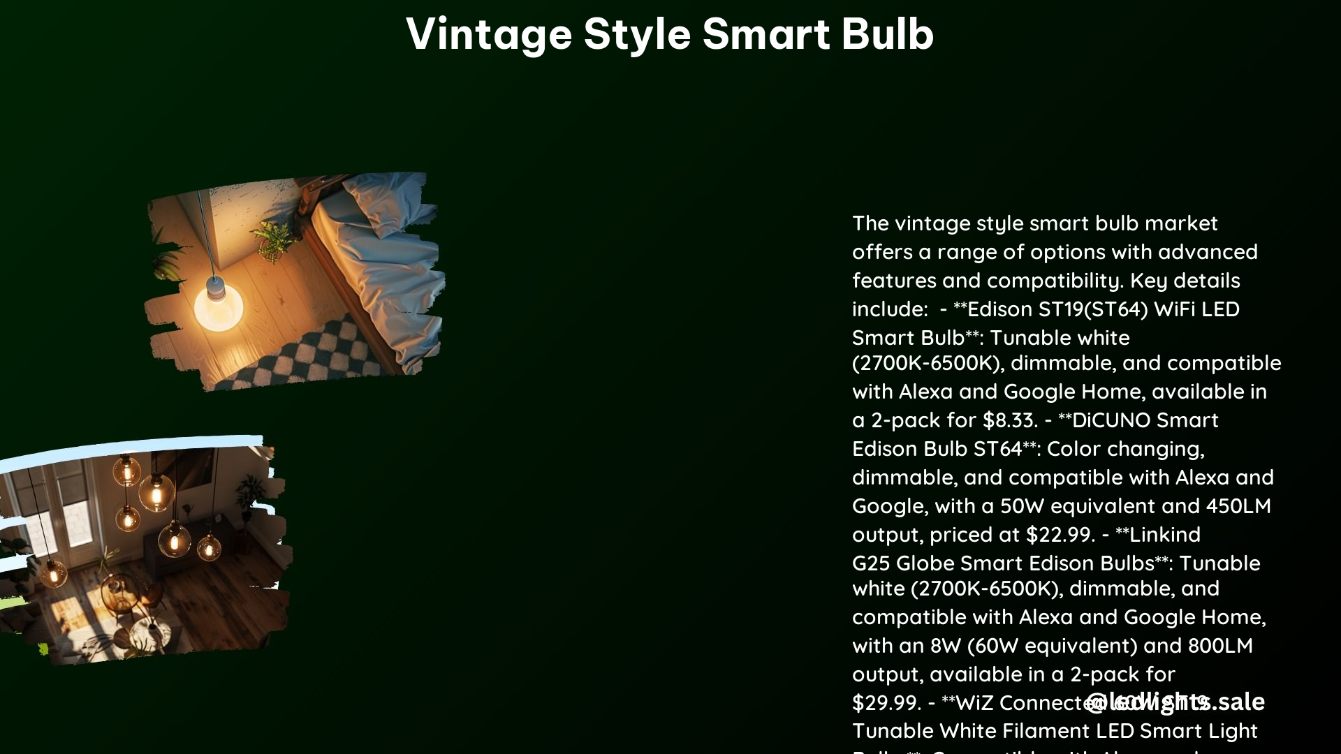 Vintage Style Smart Bulb